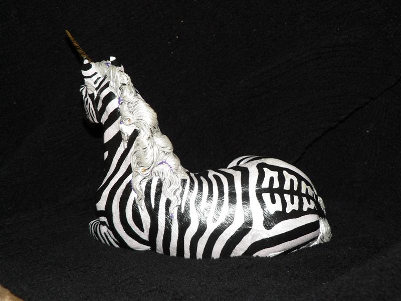 Fantasy zebra unicorn 