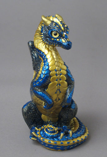 blue and gold carnivale dragon front 