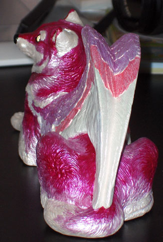 wolf, back view 
